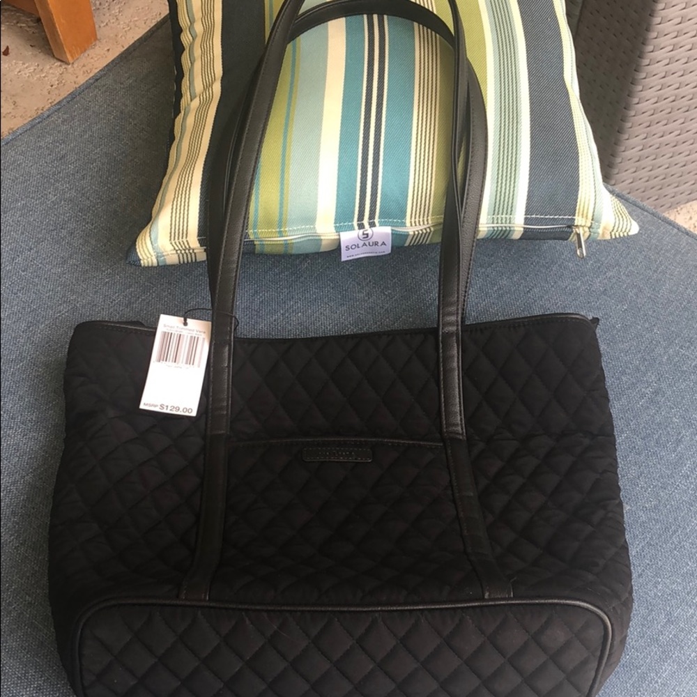 NWT Vera Bradley tote leather straps and trim